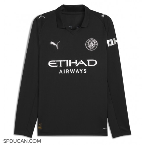 Muški Nogometni Dres Manchester City Gostujuci 2025-26 Dugi Rukav Muški Nogometni Dres Manchester City Gostujuci 2025-26 Dugi Rukav